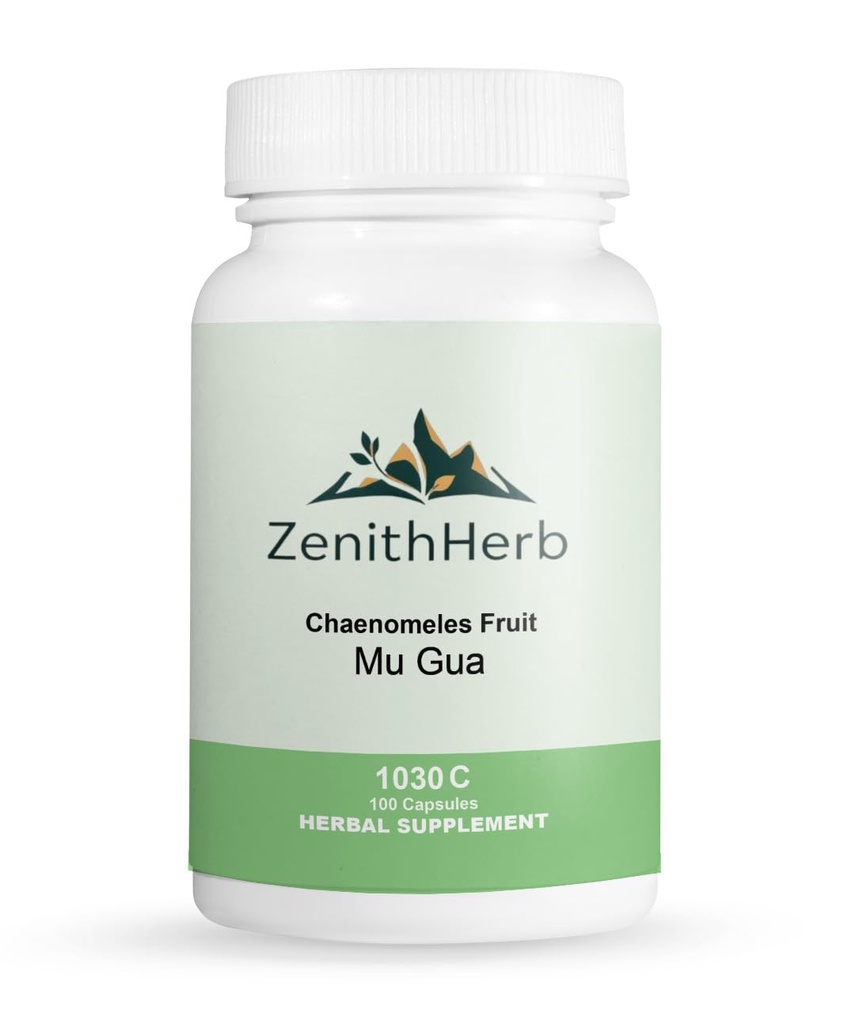 Mu Gua, Chaenomeles Fruit, 100 Capsules/Bottle, 2 Bottles