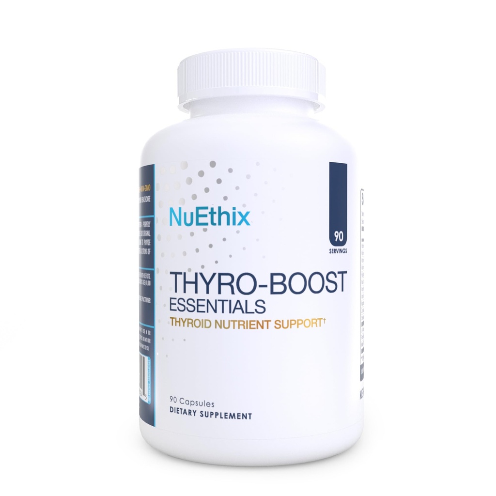 NuEthix Formulations Thyro-Boost Essentials, Supporto non ghiandolare per assistere con funzione tiroide ottimale, 90 capsule