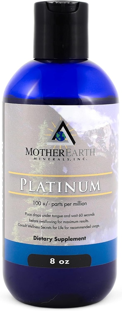 Mutter Erde Mineralien - Platin - Vital für Zelluläre Langlebigkeit & Vitalität, Erregung der menschlichen Zelle - 8 Unze 96 Servierungen