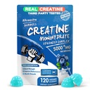Creatina Monohydrate Gummies Complex per uomini e donne - 120 Gummies Advanced Formula, L-Taurine + Vitamina B12 per la forza muscolare, Muscle Builder, Energy Boost, Pre-Workout Supplement -Blueberry
