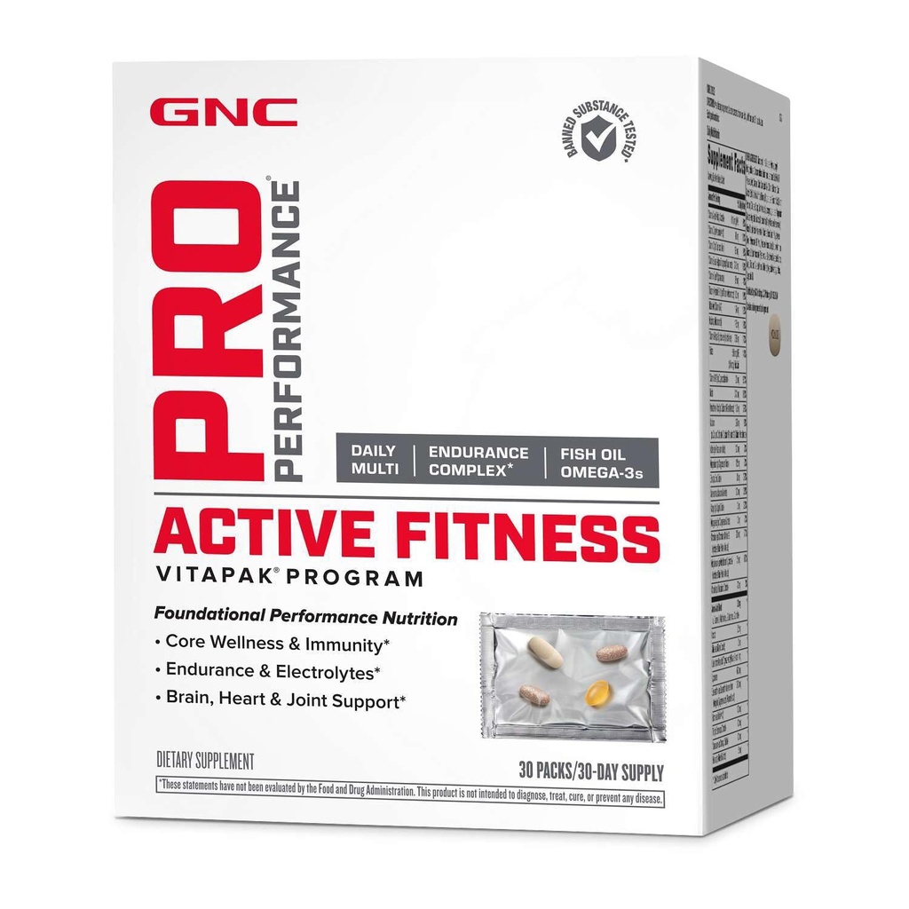GNC Pro Performance Programme de fitness actif Vitapak