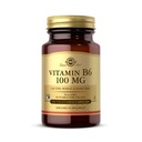 Solgar Vitamina B6 100 mg - 100 Capsule Vegetali - Non OGM, Vegan, Gluten Free, Dairy Free, Kosher, Halal - 100 Serve