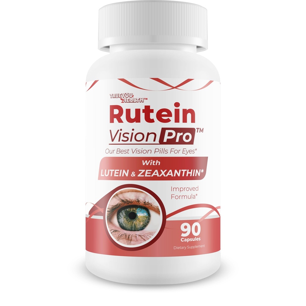Rutein Vision Pro - Our Best Vision Pills For Eyes - Vitamin A Vision Capsules - Vision Improvement Pills - Rutein Supplement For Eyes - Rutein Eyebright Eye Red Root Hack For Retina Clear Ocular Clog