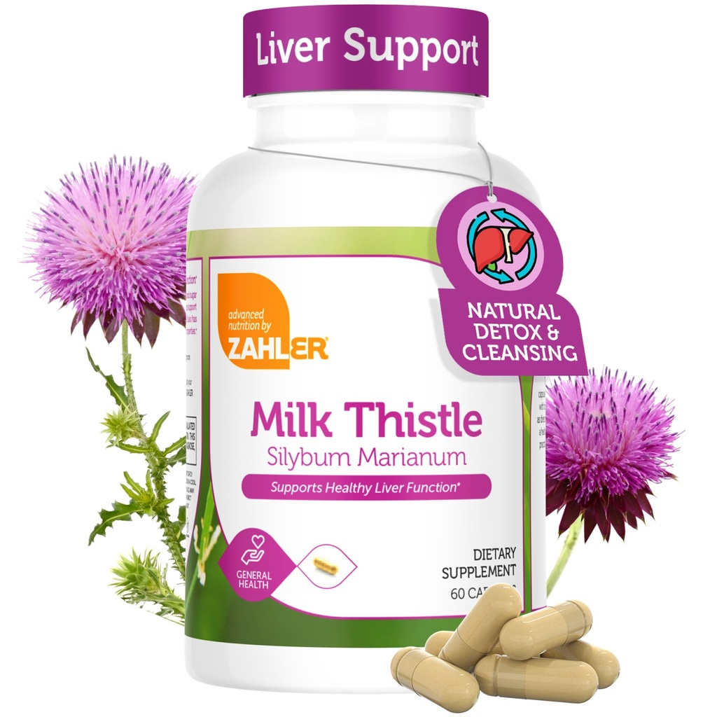 Zahler latte Thistle aiuta a sostenere la funzione di fegato sano