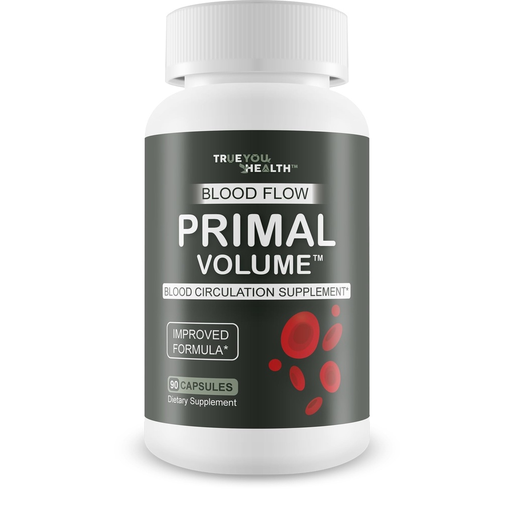 Blood Flow Primal Volume - Our Best Blood Flow Support Supplement - Increase Blood Flow Circulation Support - Advanced Blood Flow Vasodilator Nitric Oxide Supplement - Best Nitric Oxide Booster Pills