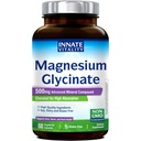 Innate Vitality Magnesium Glycinate 500mg | 70mg Elemental Magnesium Supplement- Hohe Absorption, nicht gepuffert, Non-GMO & No Gluten - Nerve, Knochen & Herz Gesundheit - 60 Vegan Kapseln Magnesio
