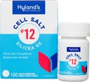 Hyland's No. 12 Cell Salt Silicea 6X Tablets, Akne und Blackhead Behandlung, Haar- und Nagelwachstumsergänzung und Stärkungsmittel, Hautreizungen, schnelle Lösung Tabletten, 100 Zähler