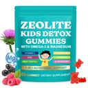 Zeolite Kids Gummies, Zeolite Detox for Kids with Zeolite, Omega-3, Elderberry, Vitamin C, Vitamin D3, Zinc, B12, for Energy, Focus, Digestive, Immune, Sugar Free (Mixed Berry Flavor-60 Gummies)