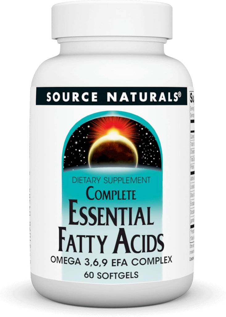 Quelle Naturals Complete Essential Fatty Acids Omega 3,6,9 EFA Complex, 60 Softgels
