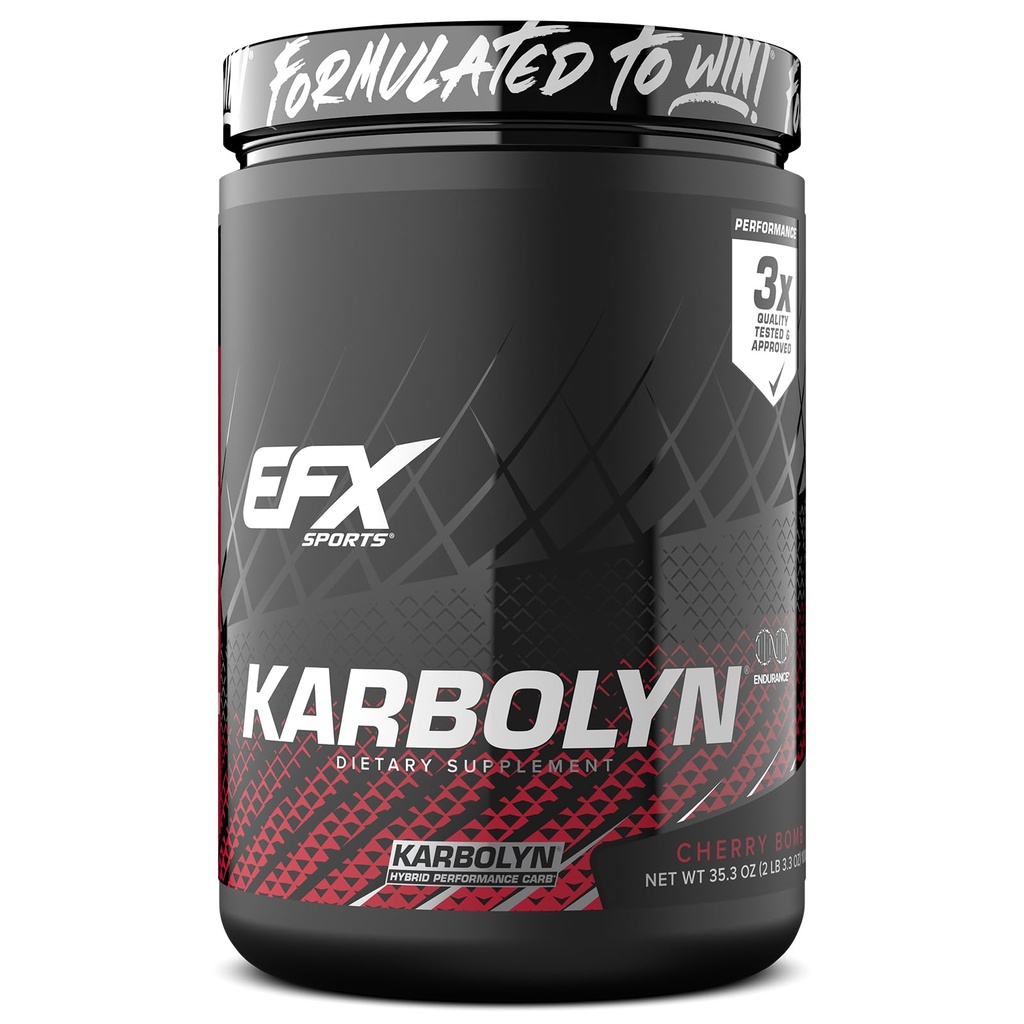 EFX Sports Karbolyn Carburant (en poudre d'hydrate de carbone à absorption rapide) Charge de glucides, énergie soutenue, récupération rapide