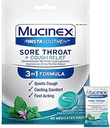 Mucinex InstaSoothe Mal Gorge + Relief de la toux Herbes alpines & Arôme à la menthe, Action rapide, Refroidissement Confort, Gorge puissante Douleur orale Relief, 40 gouttes médicamentées