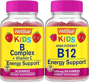 Ja. Ja B Complex Kids + Vitamin B12 Kids, Gummie Bundle - Große Verkostung, Vitamin-Ergänzung, Glutenfrei, GMO frei, Kaugummi