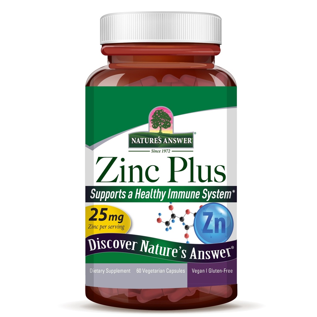 Zinc Plus + Vitamines pour adultes - 25mg de support immunitaire avec B6 60 Capsules de légumes - Végétalien, sans gluten, sans cruauté Piclonate de zinc