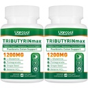 TRIBUTYRINmax Supplement 1200mg for Gut Health,Vegan,Butyrate Gut Health Supplement for Digestive, Leaky Gut, Colon, Microbiome - 60 Softgels (2 Bottles)