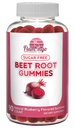 Sugar Free Nitric Oxide Beet Root Gummies - Beet Root Chewables für sportliche Leistung, Nitric Oxide Booster, Energie, Blutfluss und Zirkulation - 90 Beets Root Gummy Chews.