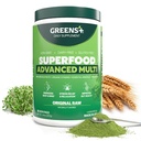 Greens+ Advanced Multi Raw Superfood | Blend essenziale di alimenti crudi, superfrutteti e verdure marine Polvere | Vegan | Integratore alimentare | Non OGM, Latticini di soia & Gluten-Free | Size 9.4oz