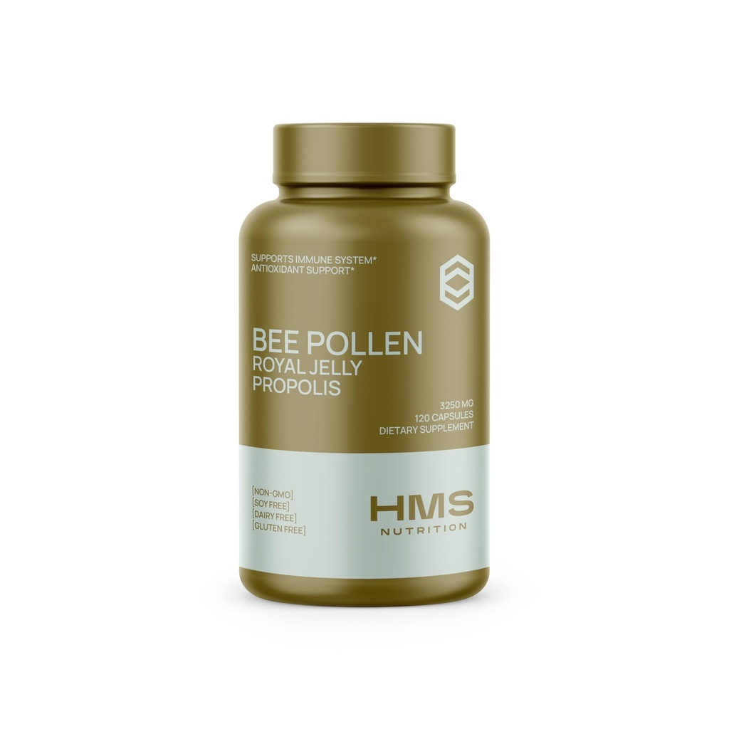 HMS Nutrition Abeille Pollen 3,250 mg — 120 Capsules végétariennes
