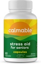 Stress Reliefhilfe für Senioren - Fühlen Sie sich glücklich, ruhig, fokussiert und entspannt - Vegan - L-Theanin, Phosphatidylserine, Ashwagandha - Anti Stress Support Vitamin Diät-Ergänzung - 60 Kapseln