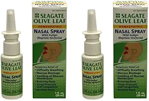 Produits Seagate Vaporisateur homéopathique à feuille d'olive Nasal 1 oz bouteille, 2 paquets, 1 Fl Oz (paquet de 2)