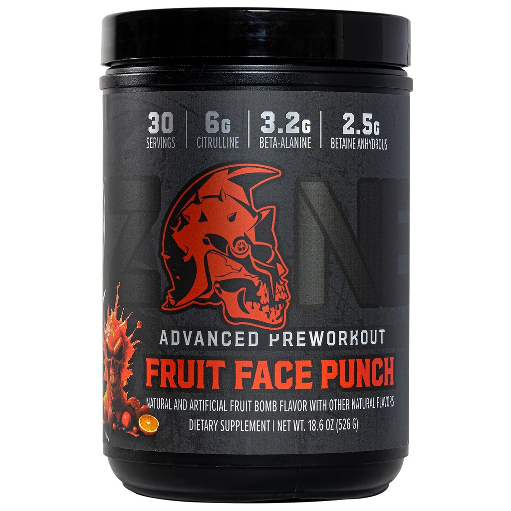 Zone Pre-Workout Powder, Fruit Punch, 30 Servings