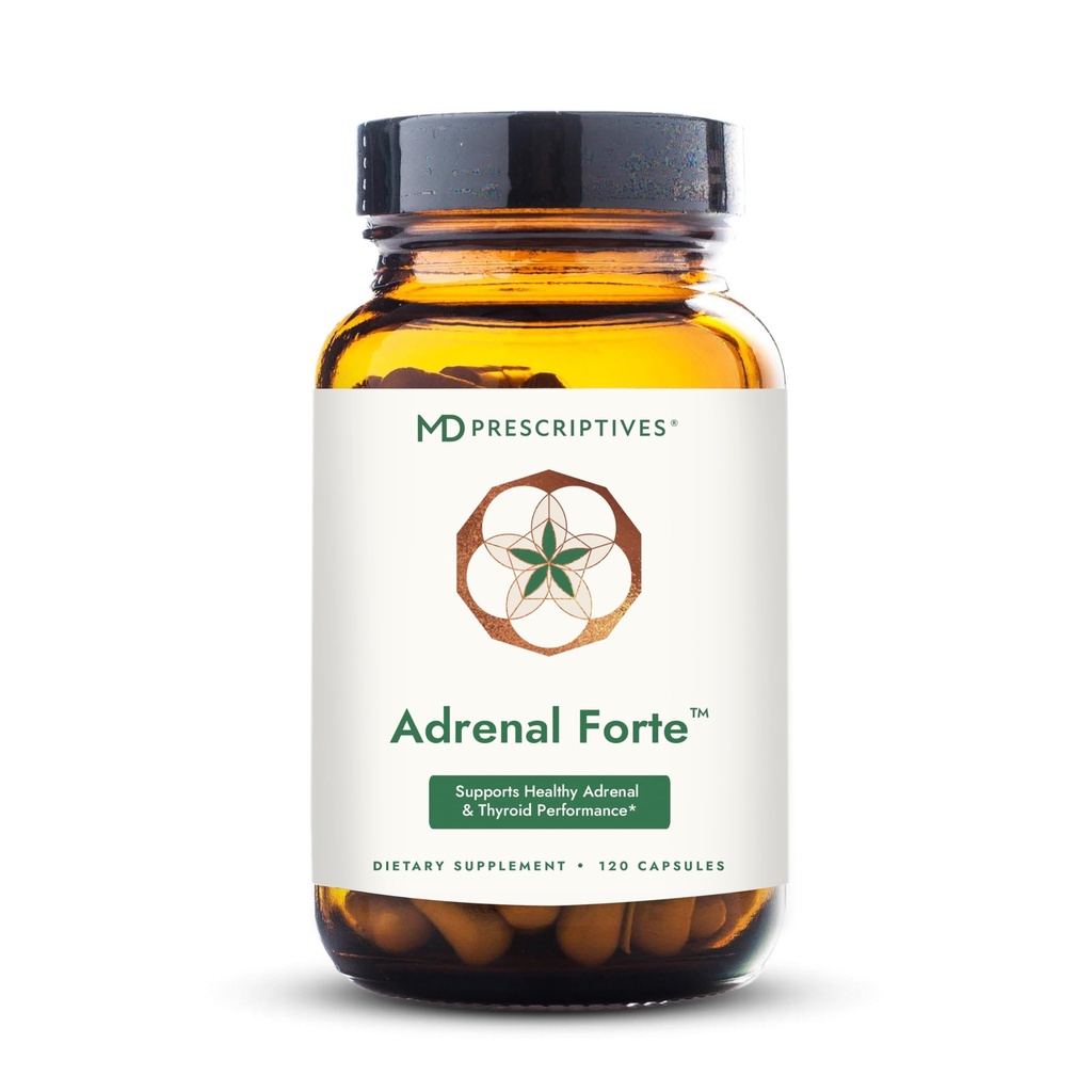 MD Prescriptives - Forte Adrénale - Supplément de Support Adrénal* avec Ashwagandha et Rhodiola - 120 Capsules