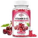 Vitamine B12 Gummies - 5000 mcg de méthylcobalamine avec fer, vitamine C, D3 et folate, soutien énergétique et métabolisme, Immuni, B-12 Complex Supplément à croquer pour les hommes et les femmes, Vegan- 60 Compte