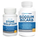 Stone Solution Capsules- Natural Dissolver, Kidney Stone Support & Kidney Cleanser, 60 Servings + Natriumbicarbonat 650mg Kapseln Verzögerte Freigabe zur Unterstützung normaler Kidney-Funktion, 120 Pillen