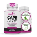 Pure Cape Aloe Herbal Laxative for Constipation Relief - Healthy Bowel Movement - Natural Colon Cleanse & Detox Dietary Supplément - Spécialement conçu pour les femmes par Ladyme - 90 Capsules
