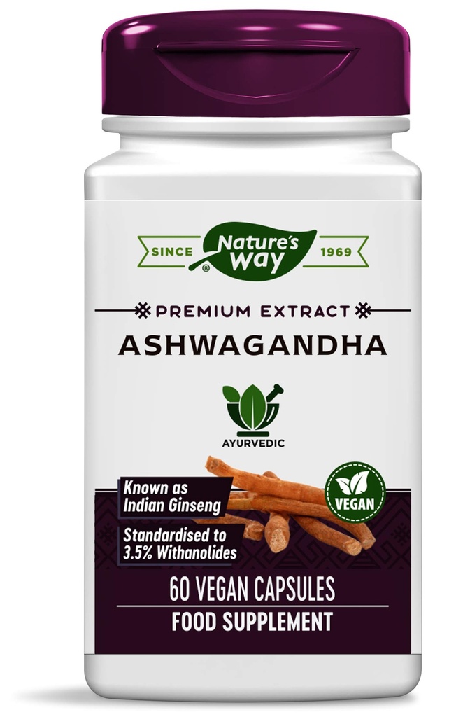 Via della natura - Ashwagandha, 60 tappi di verdure