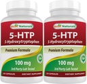 Best Naturals 2 Packs 5-HTP (5-Hydroxytryptophan) 100 mg 120 Kapseln