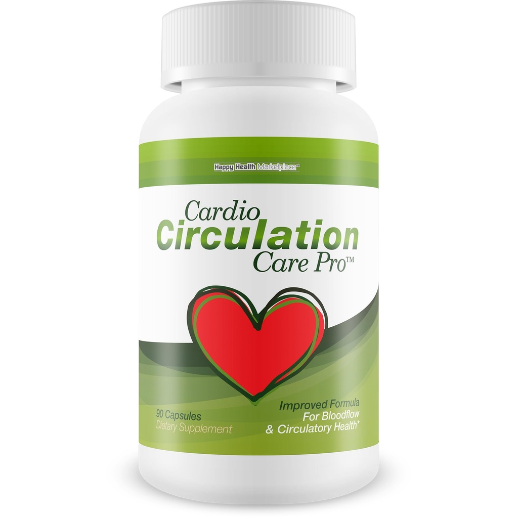 Cardio Circulation Care Pro - Our Best Circulation Support Supplement - Natural Blood Circulation Supplements To Improve Blood Flow Care - Healthy Cardio Care Pressure Supplement - Vitamin Blood Flow
