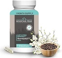 Mountain Peak Nutritionals Tranquility Formula - Supporta la salute del cervello, Sleep & Stress Management - Vitamina B6, Vitamina B12 e Adaptogens - Integratore alimentare anallergico (90 capsule vegetariane)