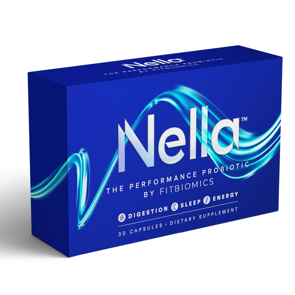 Nella Gut Health Nahrungsergänzungsmittel für Frauen und Männer (30 Kapseln), Energy Boosting Probiotics for Digestive Health, 3 Strains, Daily Probiotic Pills, Unterstützt Workout & Recovery