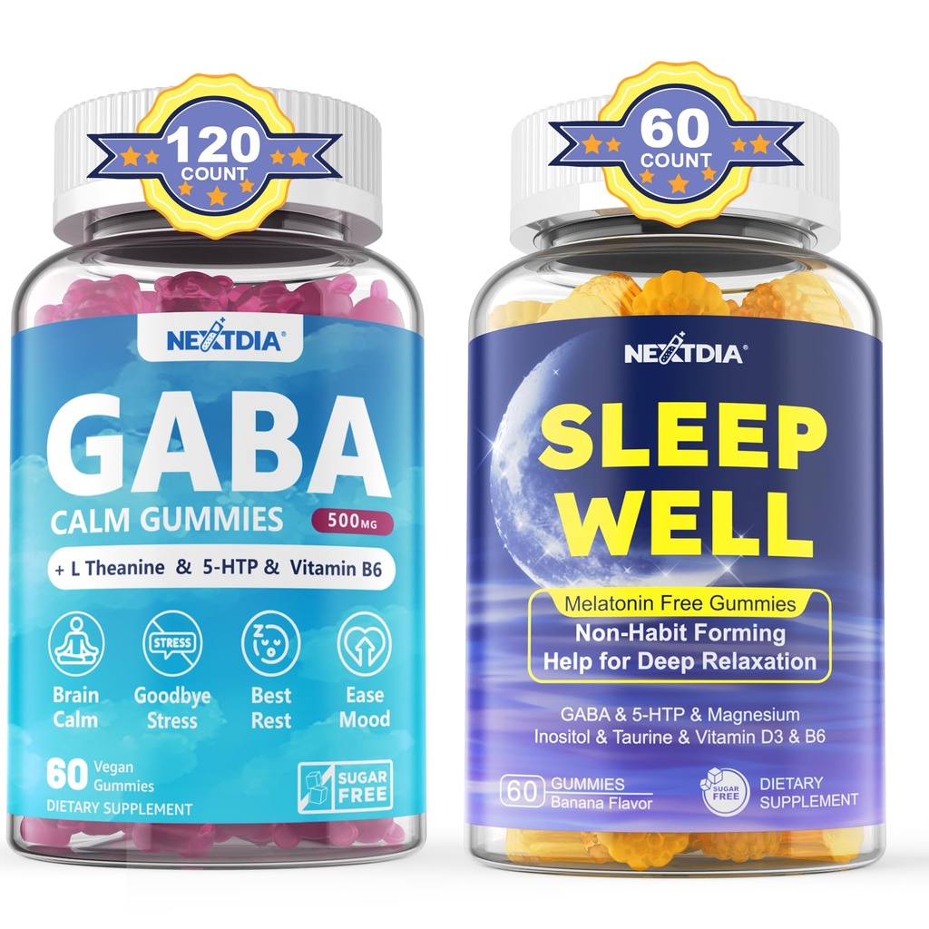 GABA Gummis,Melatonin Free Natural Sleep Gummis