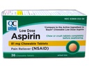 Quality Choice Children's Chewable Orange Flavored 81mg. Aspirin Tablet 36-Count Boxes (24)