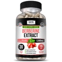 Kaya Naturals Berberine HCL Extract 1200mg - Immune System - Gluco Levels - Gut Health (Vegetarian, Non-GMO & Gluten-Free) Berberine Supplement (30 Count (Pack of 1))