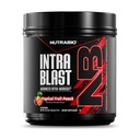 NutraBio intra blast Bcaa poudre amino supplément, électrolyte et mélange d'hydratation, intra, préentraînement et récupération musculaire, 20g Eaa Amino acides poudre, 5g Glutamine- punch de fruits tropicaux, 30 portions