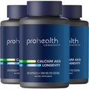 ProHealth, Ca AKG Supplement (Alpha Ketoglutarate) (1,000 mg per 2 capsule di servizio, 60 capsule). Supporta l'energia cellulare, la funzione metabolica e i processi di invecchiamento sano (3 Pack)