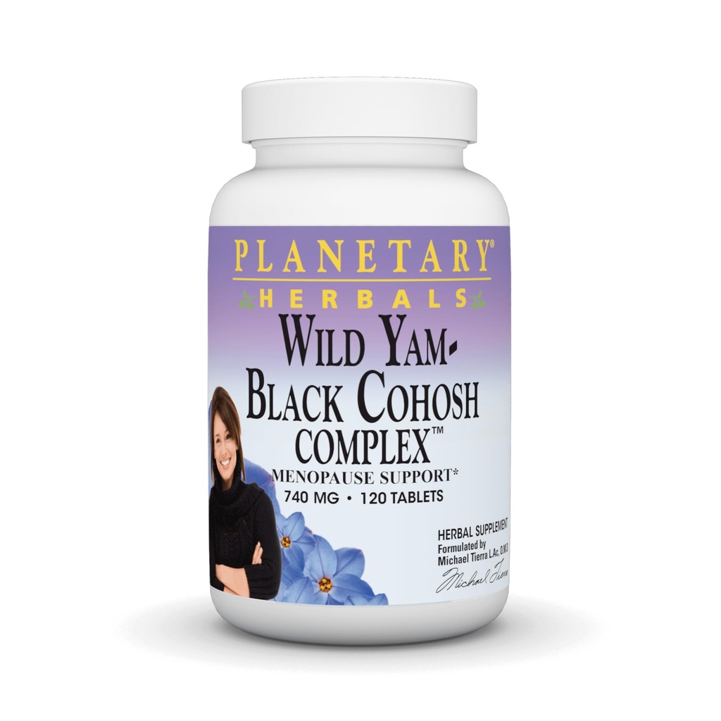 Planetary Kräuter Wild Yam-Black Cohosh Complex Tablets, 120 Count
