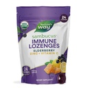 Nature's Way Sambucus Zinc Lozenges mit Elderberry und Vitamin C, Honey Lemon Flavor, 24 Lozenges