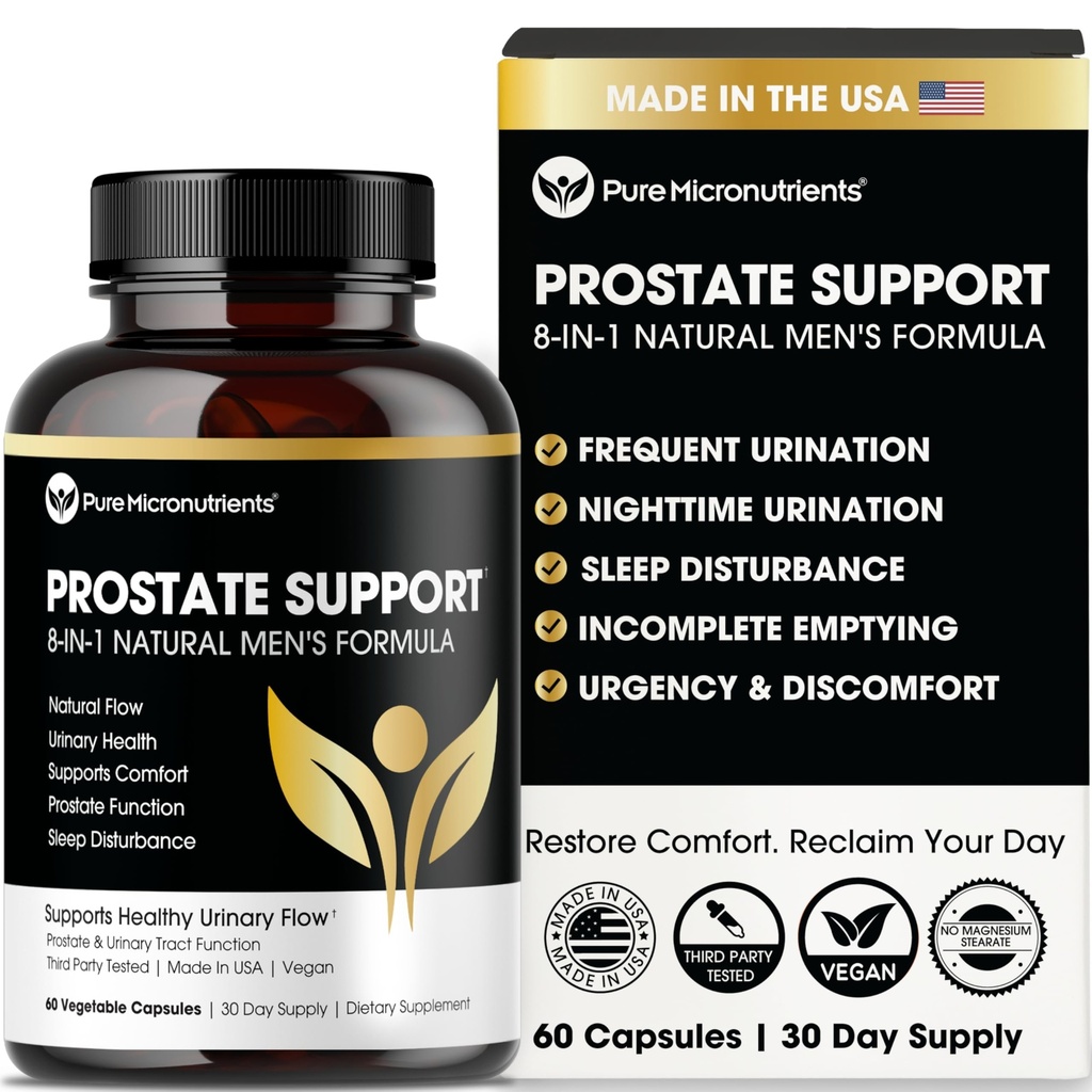 Pure Micronutrients Advanced Prostate Health Supplement - Saw Palmetto, Beta-Sitosterol, Stinging Nettle Root, & Lycopene - Bladder Control & Urinary Support Supplements für Herren