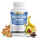 8 Magnesium Complex for Women, Maximum Absorption* 1000mg Formula – Supports Healthy Muscles, Bones, Nerves & Overall Body Functions, Premium Non-GMO Supplement, 90 Capsules