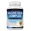 Magnesium Complex 1000mg, 8-in-1 Magnesium Supplement Capsules with Glycinate, Citrate, Malate & Taurate, Supports Muscle, Bone, Energy & Daily Wellness, for Women & Men, 90 Capsules(1PCS)
