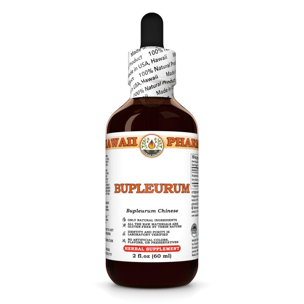 Bupleurum (Bupleurum Chinese) Dry Root Tincture, Made in Hawaii, All Natural, Vegan, Pure Liquid Extract - 2 fl.oz