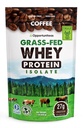 Opportuniteas Coffee Whey Protein Powder - Low Carb & Keto Friendly - Gras Fed Whey Isolate + kolumbianischer Kaffee - 60 mg Koffein für Energie - Pre oder Post Workout Drink Mix, Latte, Shake & Smoothie 1lb