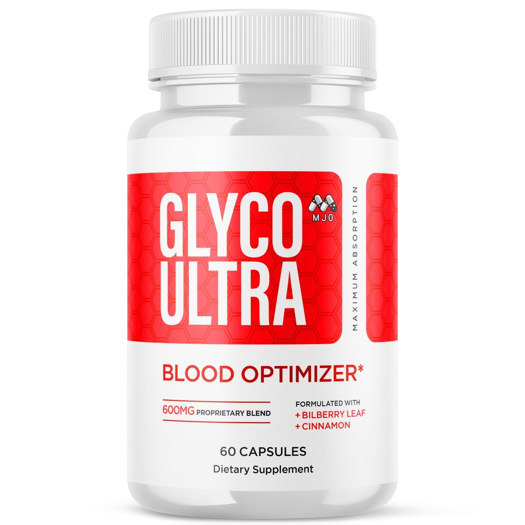 Glyco Ultra Blood Optimizer Capsules, Official Glyco Ultra Blood Support Pills with All Natural Ingredients, Advanced Health and Wellness Supplement with Max Strength Multivitamins (60 Capsules)