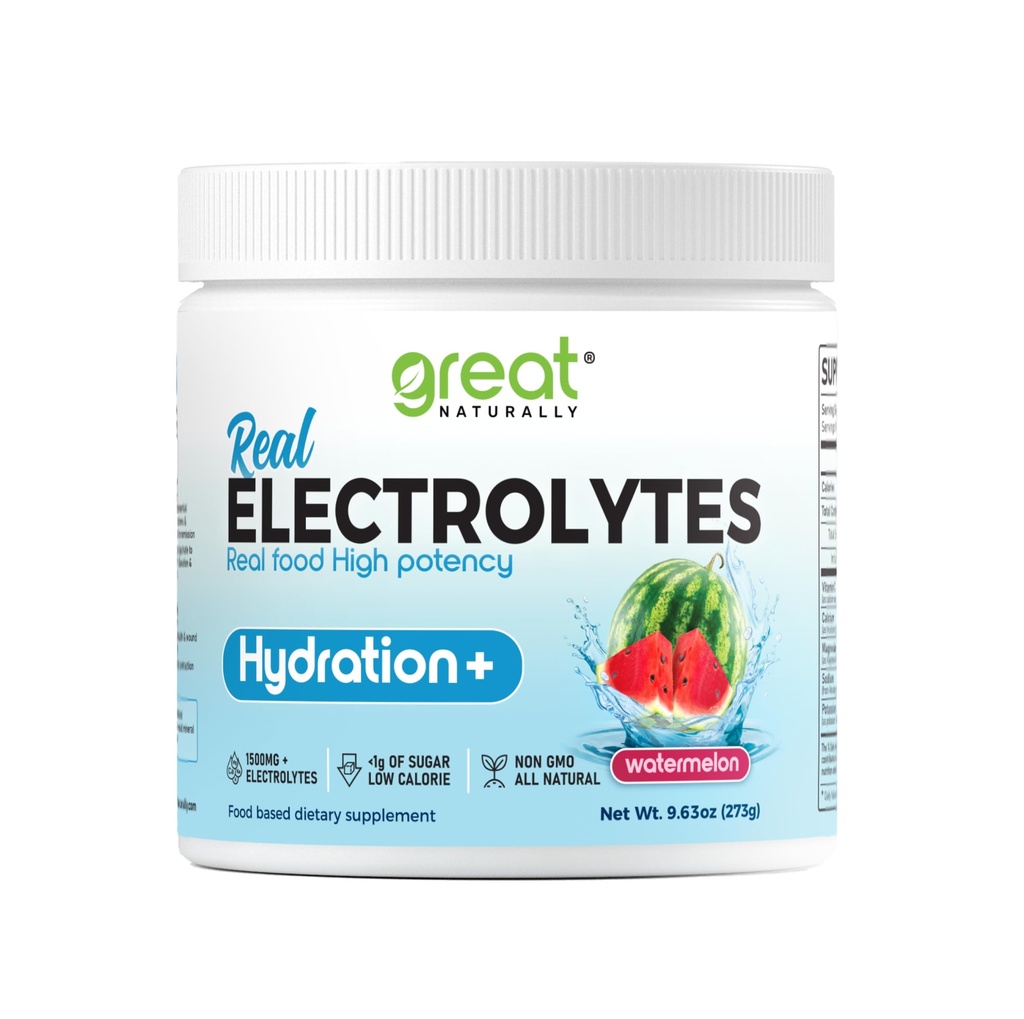 Électrolytes Poudre Hydratation Réel Nourriture Élevée Nourriture Élevée Pastèque 30 portions