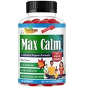 Max Calm Magnesium Gummies for Kids & Adults | Relaxation, Stress Balance, Sleep Support, Muscle & Bone Health – 60 Gummies