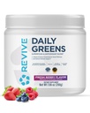 RIVE MD Daily Green Powder Superfood (Fresh Berry) - Supergreens Polvere per sostenere i livelli di energia - Succo verde che migliora l'assunzione di fibre - Sostegni vegetali Digestione e salute del fegato