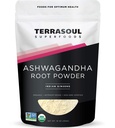 Terrasoul Superfoods Bio Ashwagandha Root Powder, 1 Lb - Stress Adaptogen | Mai Verbessern Schlaf | Lab-geprüft für Qualität